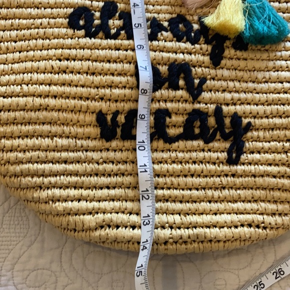 Straw beach bag “always on vacay” - Picture 8 of 8